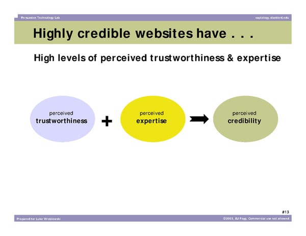 What Makes a Website Credible? - Page 13