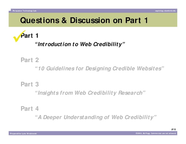 What Makes a Website Credible? - Page 16