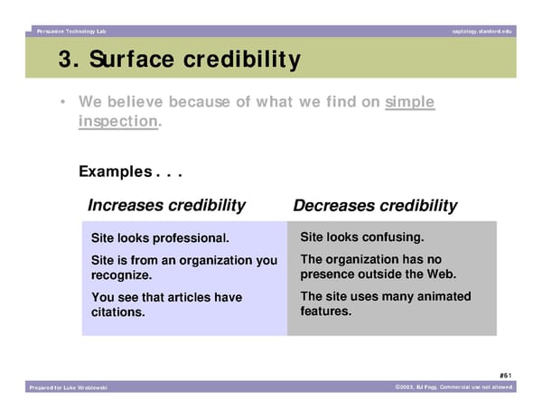 What Makes a Website Credible? - Page 61