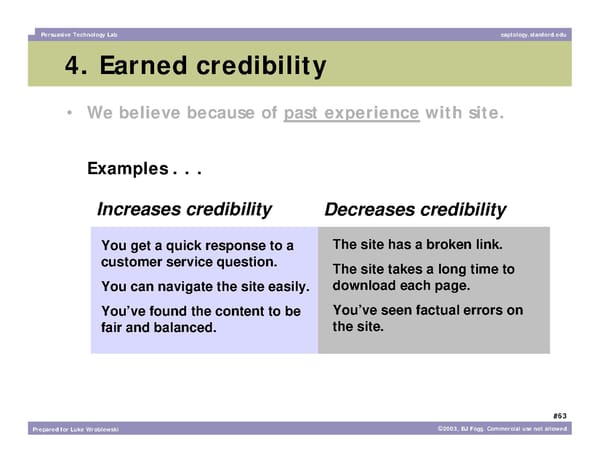 What Makes a Website Credible? - Page 63