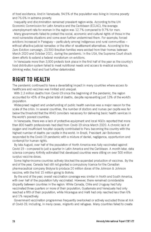 Amnesty International Report 2021/22 - Page 28