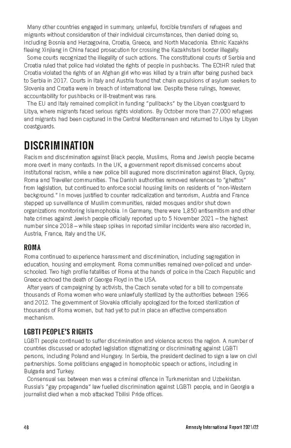 Amnesty International Report 2021/22 - Page 48