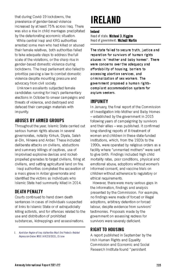 Amnesty International Report 2021/22 - Page 205