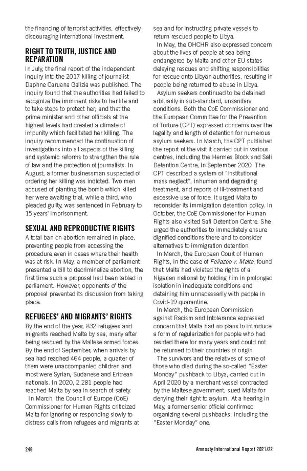 Amnesty International Report 2021/22 - Page 248