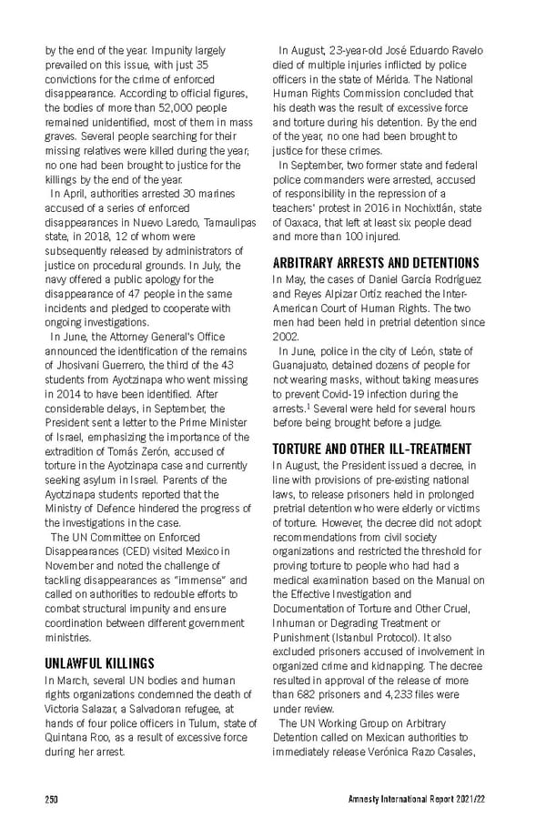 Amnesty International Report 2021/22 - Page 250