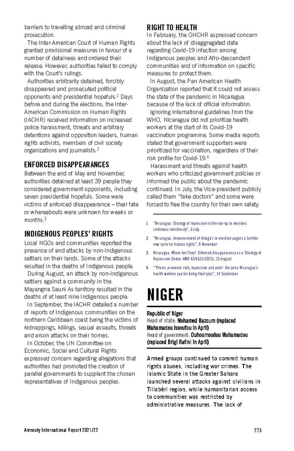 Amnesty International Report 2021/22 - Page 273