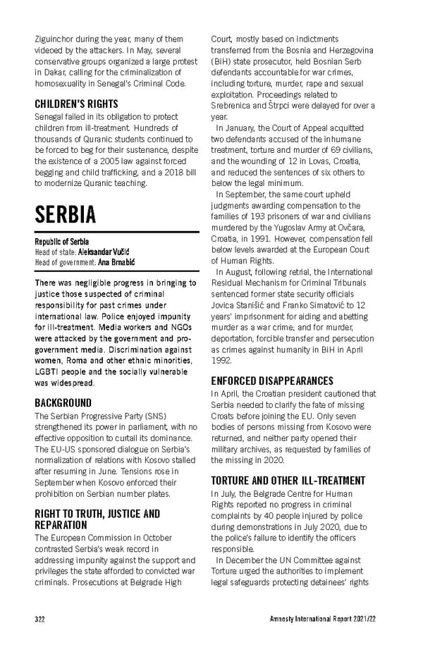 Amnesty International Report 2021/22 - Page 322