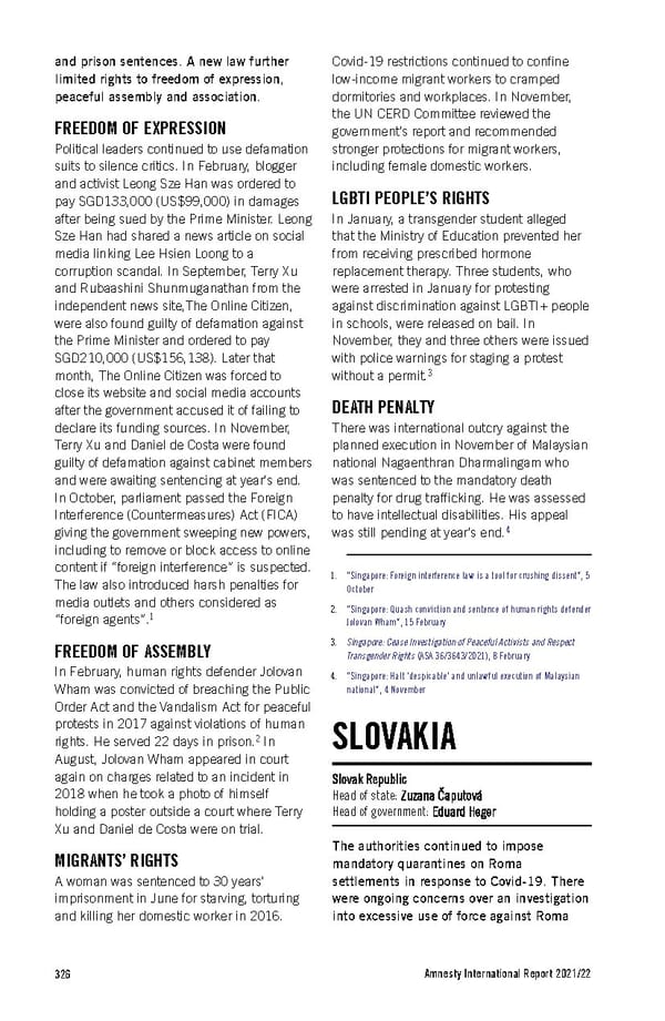 Amnesty International Report 2021/22 - Page 326