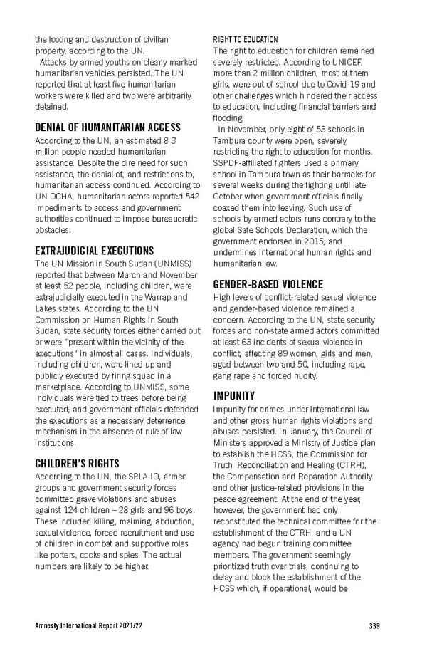 Amnesty International Report 2021/22 - Page 339