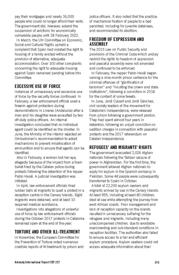 Amnesty International Report 2021/22 - Page 343