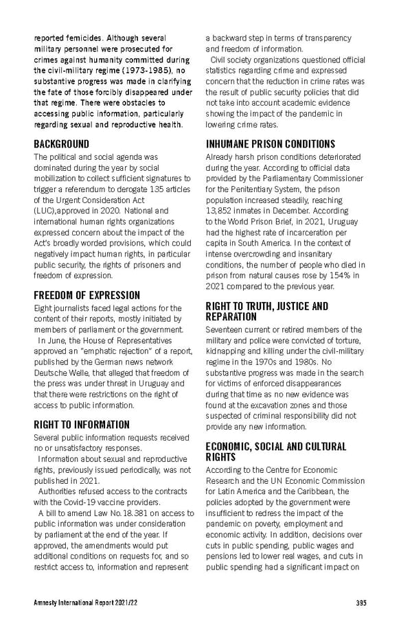 Amnesty International Report 2021/22 - Page 395