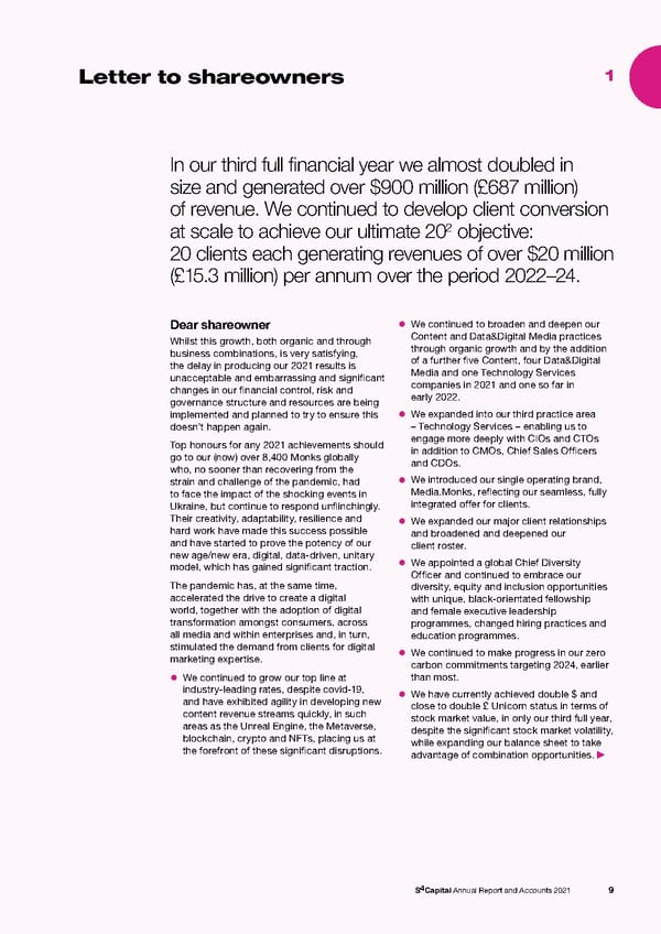 s4 capital annual report and accounts 2021 - Page 11