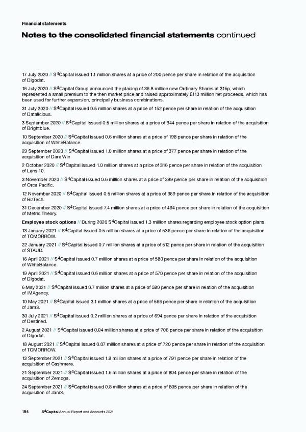 s4 capital annual report and accounts 2021 - Page 156