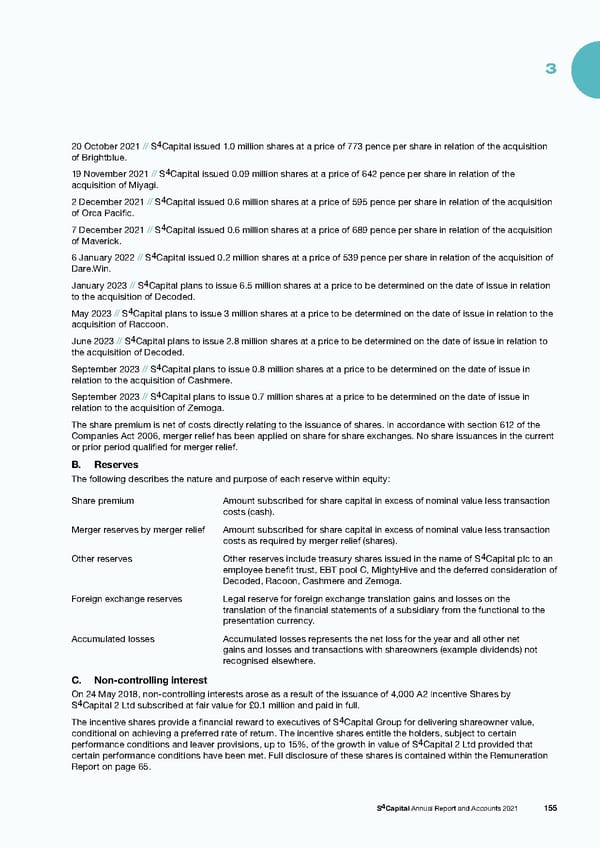 s4 capital annual report and accounts 2021 - Page 157
