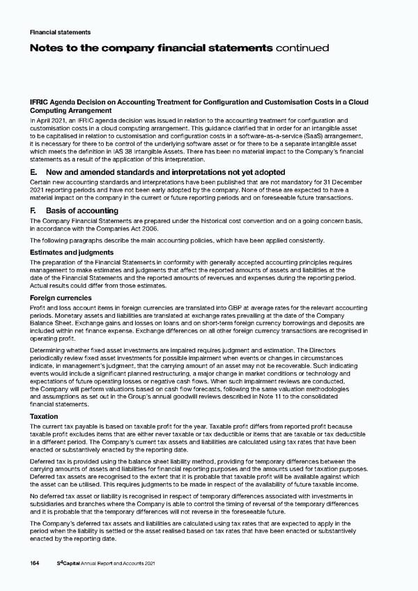 s4 capital annual report and accounts 2021 - Page 166
