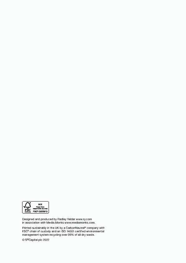s4 capital annual report and accounts 2021 - Page 171