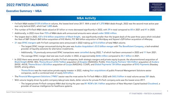 FT Partners 2022 FinTech Almanac - Page 8