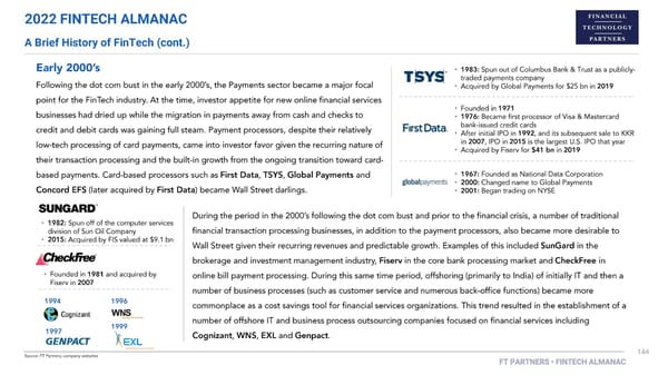 FT Partners 2022 FinTech Almanac - Page 144