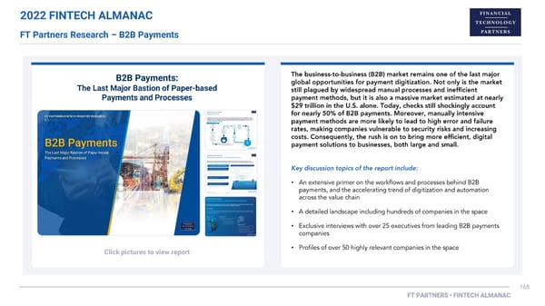 FT Partners 2022 FinTech Almanac - Page 168