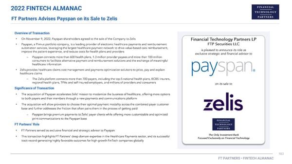 FT Partners 2022 FinTech Almanac - Page 183