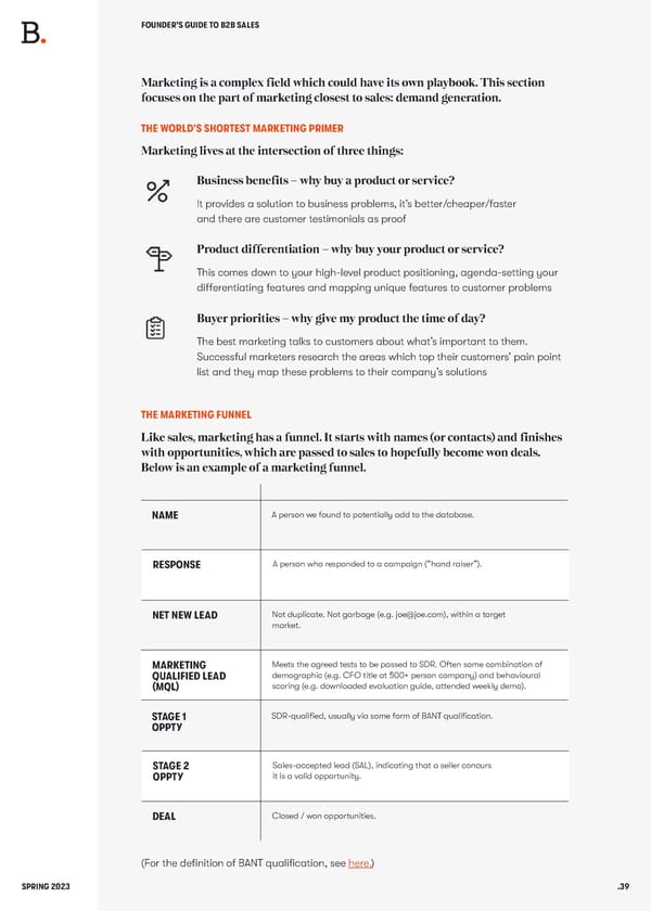 BALDERTON The Founders Guide to B2B Sales - Page 39