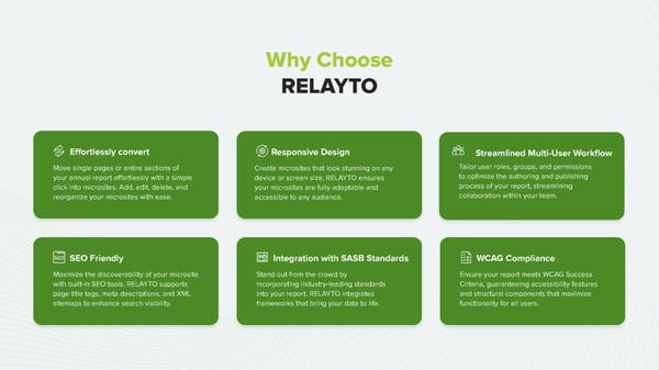 RELAYTO for ESG: Interactive Sustainability Reporting - Page 4