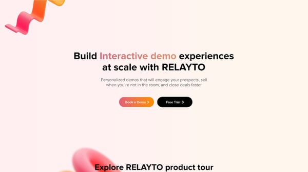 RELAYTO Demo Automation: Interactive Product Experiences - Page 1