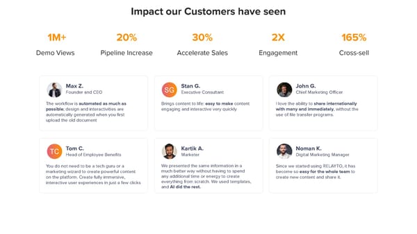 RELAYTO Demo Automation: Interactive Product Experiences - Page 8