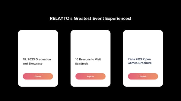 RELAYTO Event Solutions: Engaging Interactive Experiences - Page 5