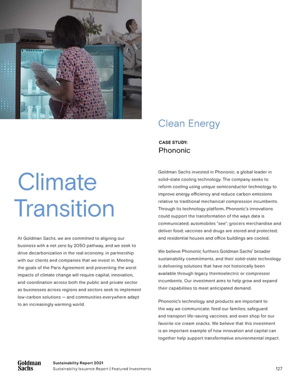 Goldman Sachs sustainability report - Page 127