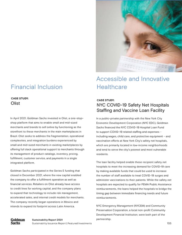 Goldman Sachs sustainability report - Page 133