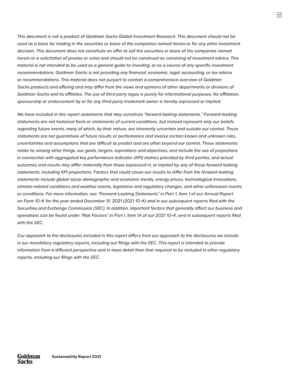 Goldman Sachs sustainability report - Page 137