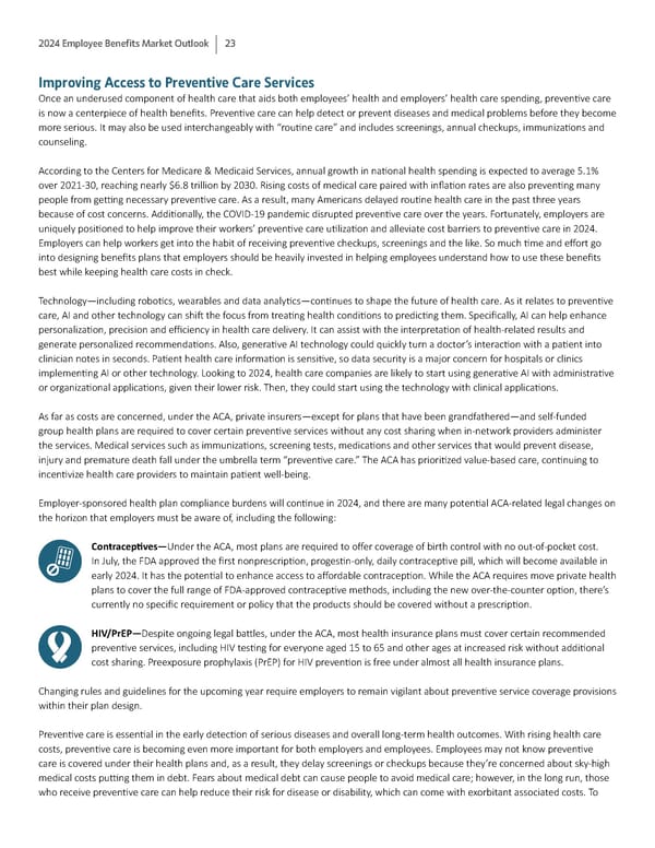 2024 Employee Benefits Market Outlook - Page 23