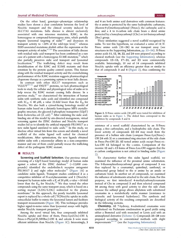 Amino Acids Bearing Aromatic or Heteroaromatic Substituents as a New Class of Ligands for the Lysosomal Sialic Acid Transporter Sialin - Page 3