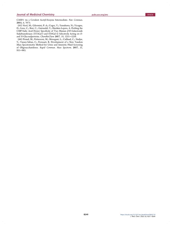 Amino Acids Bearing Aromatic or Heteroaromatic Substituents as a New Class of Ligands for the Lysosomal Sialic Acid Transporter Sialin - Page 19