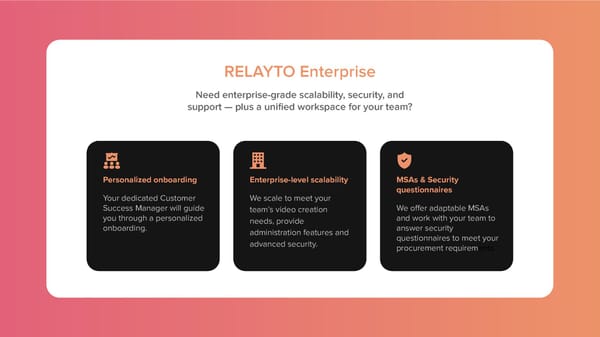 RELAYTO Enterprise: Interactive Content at Scale - Page 11