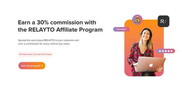 RELAYTO Affiliate Partner Program - Page 1