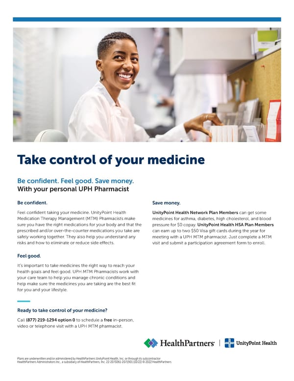 MTM Medication Therapy Management Flyer - Page 1