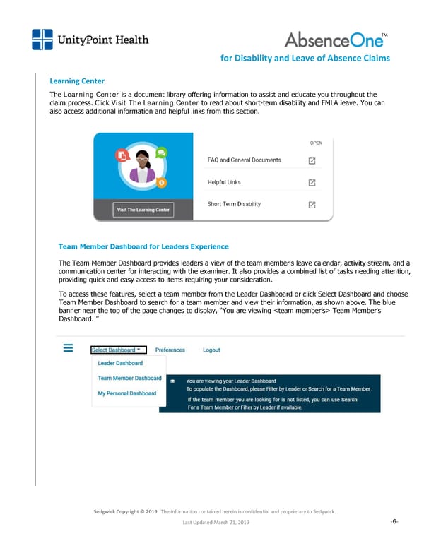 Reference Guide for Leaders – Disability and Leaves - Page 6