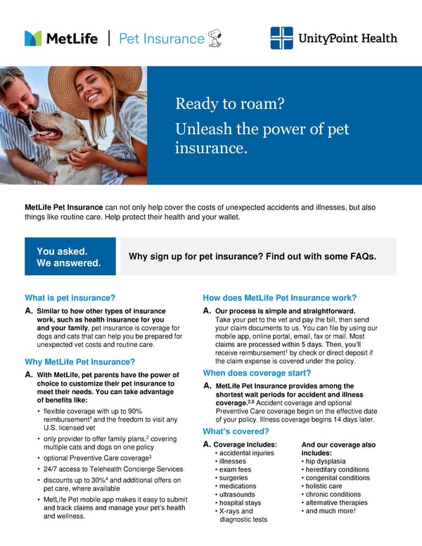 MetLife FAQs - Page 1