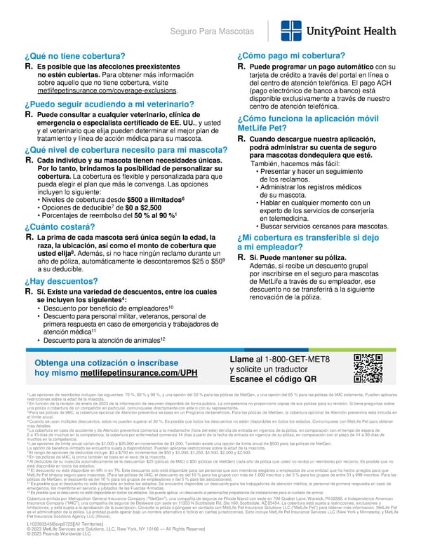 MetLife FAQs – Spanish - Page 2