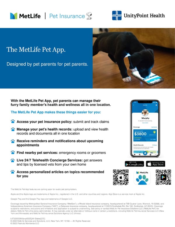 Metlife Mobile App Flyer - Page 1