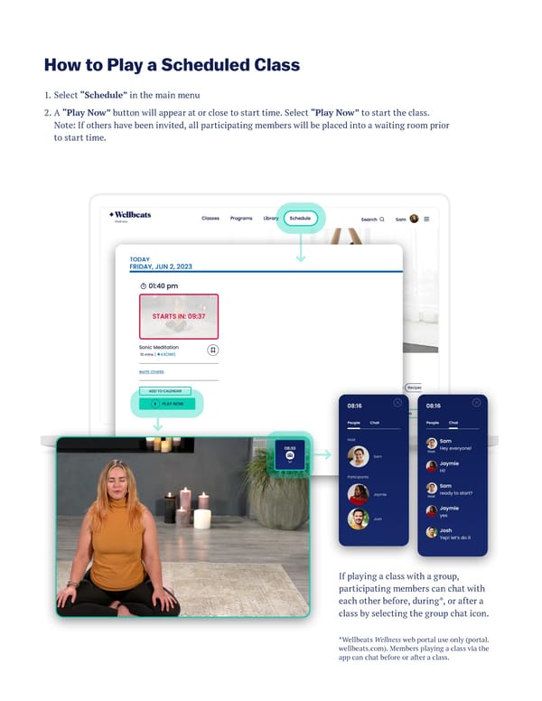 How to Schedule a Wellbeats Class and Invite Others - Page 5