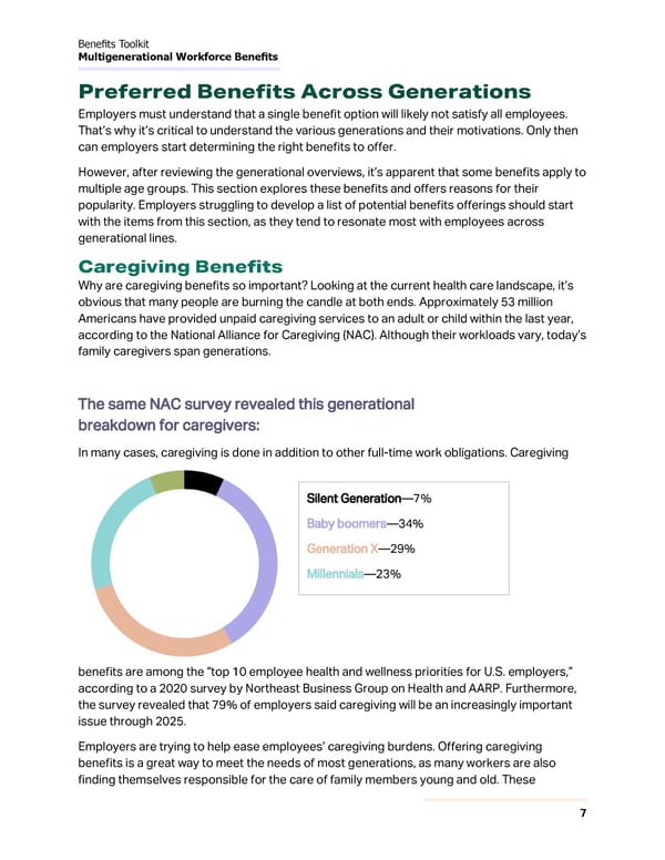 Multigenerational Workforce Benefits - Benefits Toolkit - Page 7