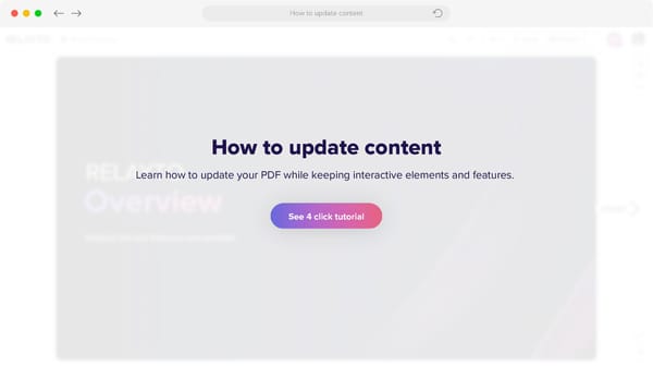 How to update content - Page 1