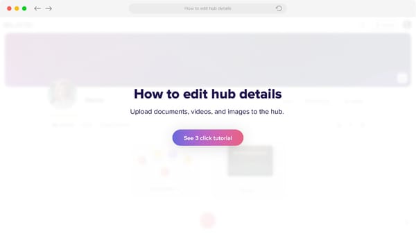 How to edit hub details - Page 1