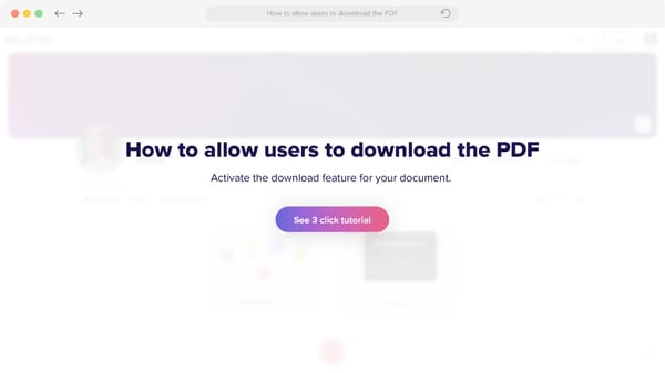 How to allow users to download the PDF - Page 1