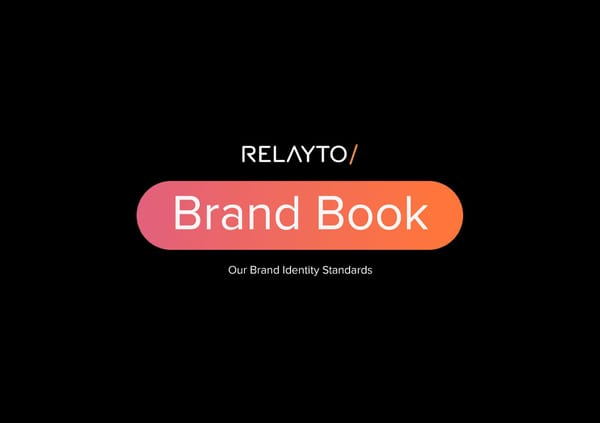 RELAYTO Brand Book: Identity & Visuals - Page 1