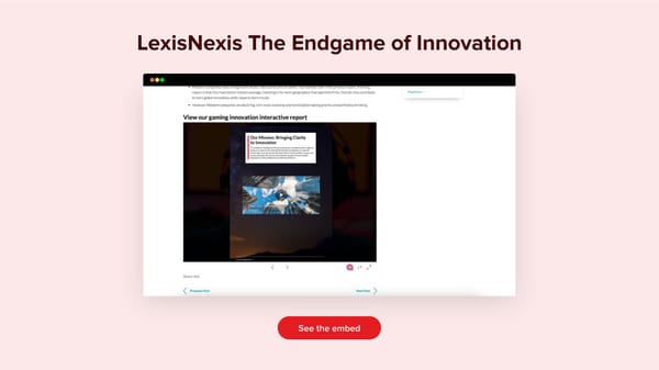 LexisNexis The Endgame of Innovation RELAYTO Embed  - Page 1