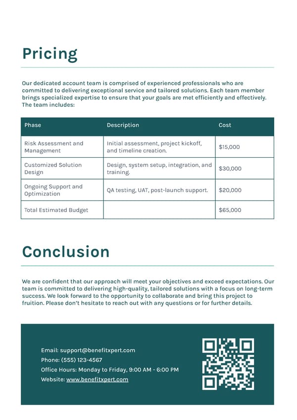 Request for Proposal Response - Page 8